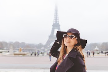 Woman in Black Coat