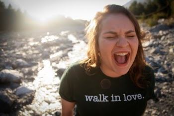 Woman in Black Crew-neck T-shirt