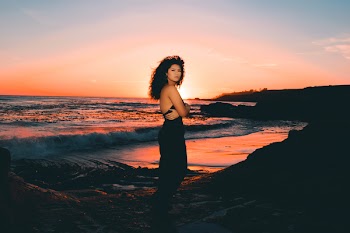 Woman In Black Dress