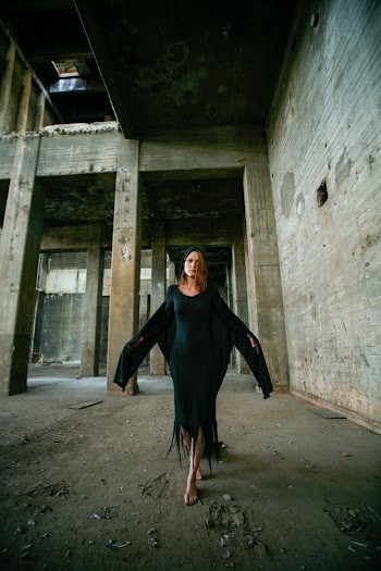 Woman In Black Dress 