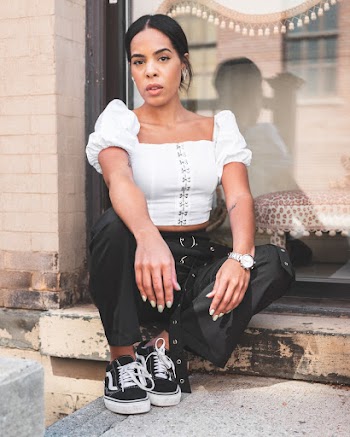 Woman in Black Pants