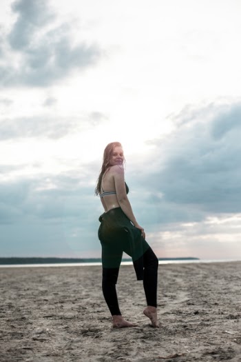 Woman In Black Pants 