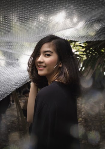 Woman in Black Top