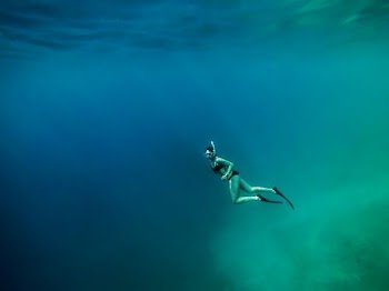 woman in body of water