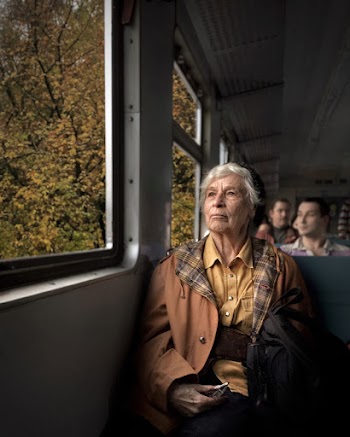 Woman in Brown Button-up Coat