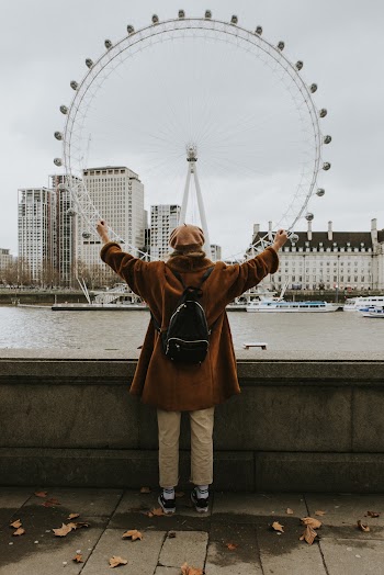 Woman in Brown Coat