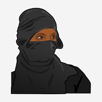 Woman in burqa, masked woman | Free Photo - rawpixel