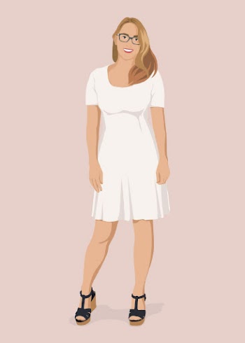 Woman in dress clipart, aesthetic | Free Photo Illustration - rawpixel