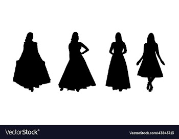 woman in dress silhouette