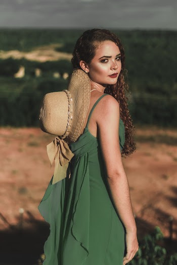 Woman In Green Dress 