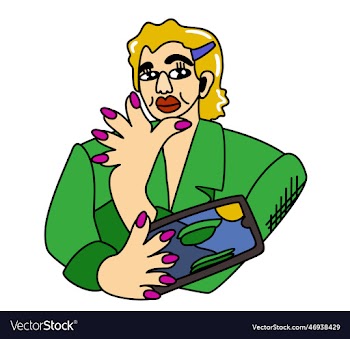 woman in green jacket with smartphone