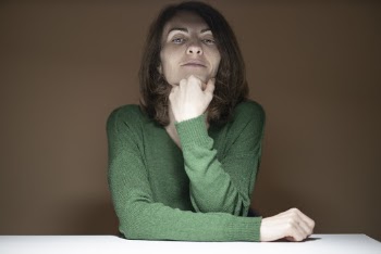 Woman in Green Sweater