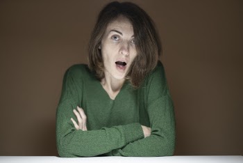 Woman In Green Sweater