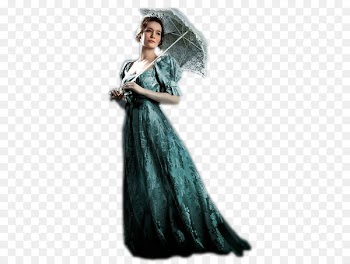 Woman in Green Watercolor painting Photography Art - painting 