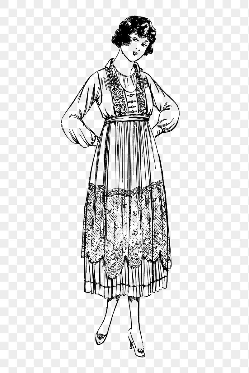 Woman in long dress png | Free PNG - rawpixel