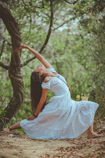 Woman in Meditating Position
