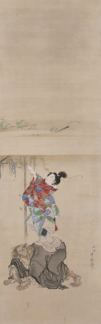 woman in multi-colored kimono standing | Free Photo - rawpixel