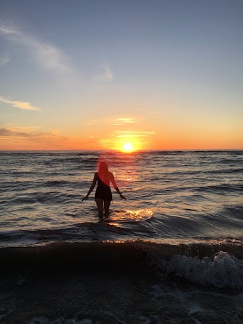 Woman In Ocean