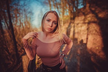 Woman In Off-shoulder Top 