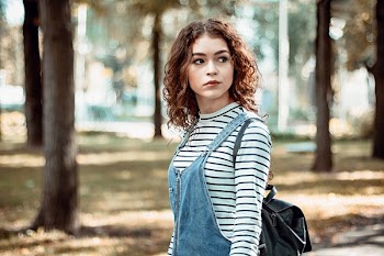Woman In Park Afternoon