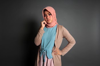 Woman in Pink Hijab Headscarf