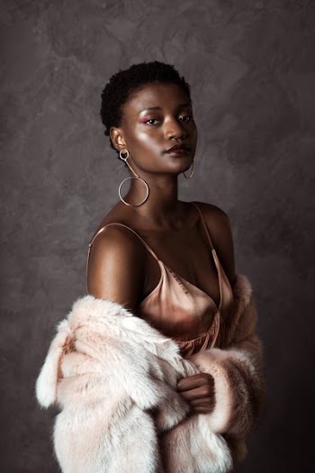 Woman In Pink Silk