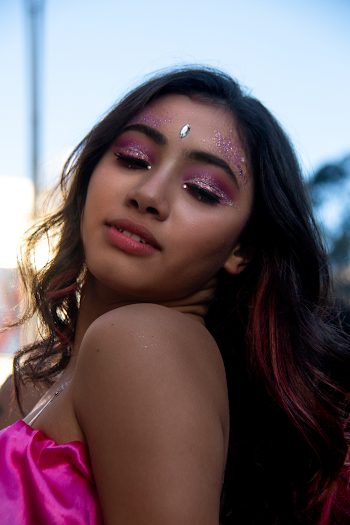 Woman in Pink Top