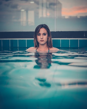 Woman In Pool