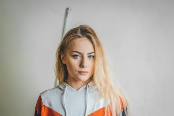 Woman in Pullover Hoodie