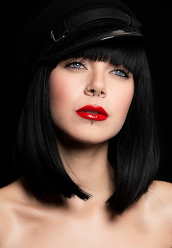 Woman in Red Lipstick