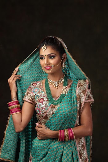 Woman In Sari Dress