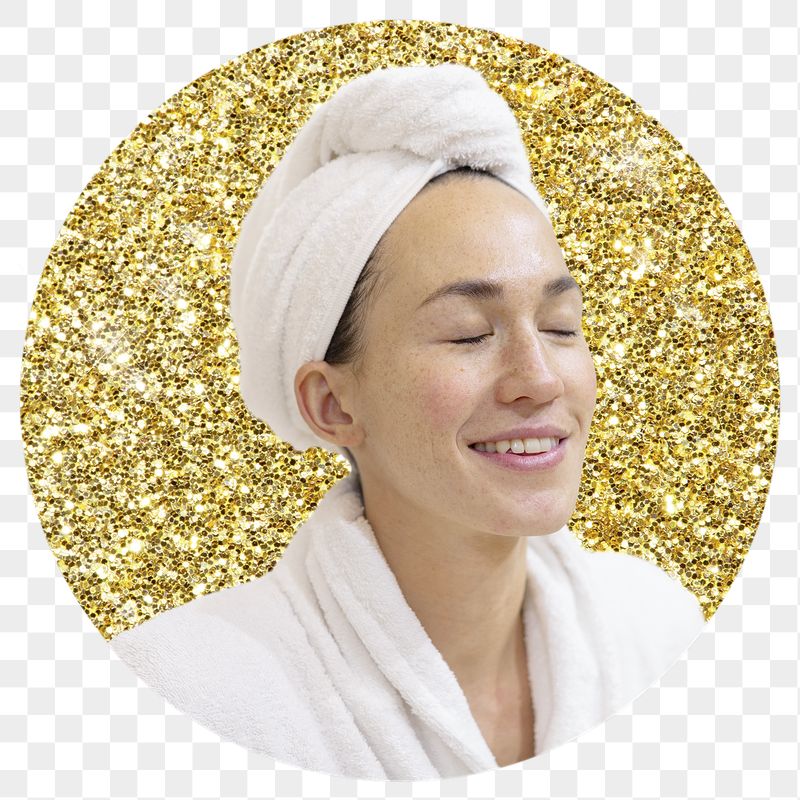 Woman in spa png badge | Free PNG - rawpixel