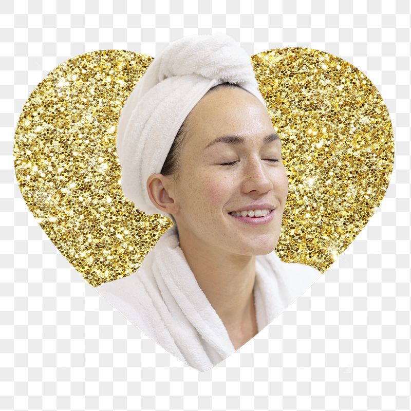 Woman in spa png badge | Free PNG - rawpixel