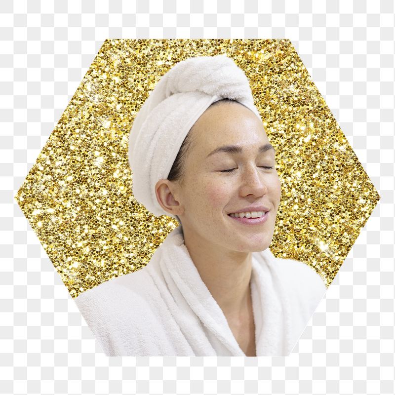 Woman in spa png badge | Free PNG - rawpixel
