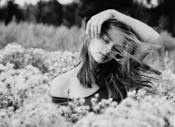 Woman In The Middle Of A Flower Fields= · Free Stock Photo