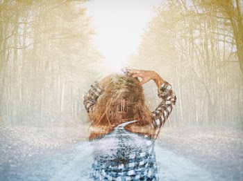 Woman in White and Black Checked Shirt