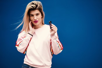 Woman in White and Red Long-sleeved Shirt