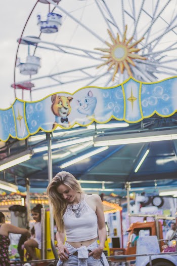 Woman In White Crop 