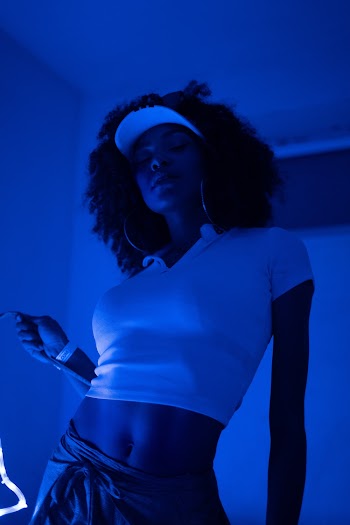 Woman In White Crop Top