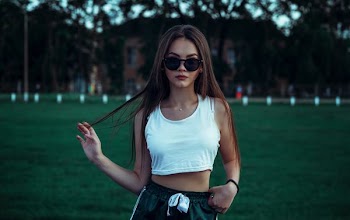 woman in white crop top