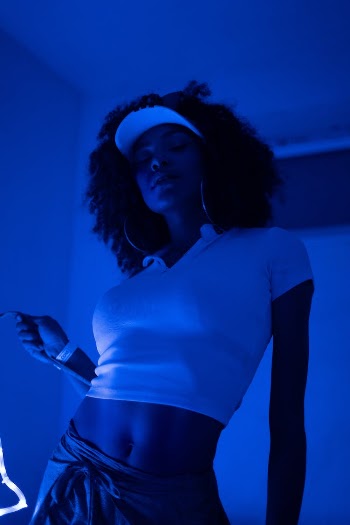 Woman In White Crop Top