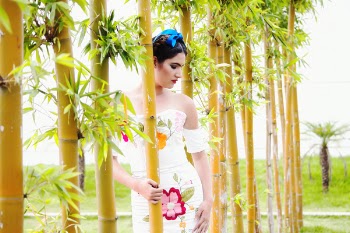 Woman In White Dress 