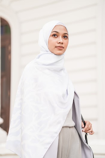 Woman in White Hijab on Focus Photography