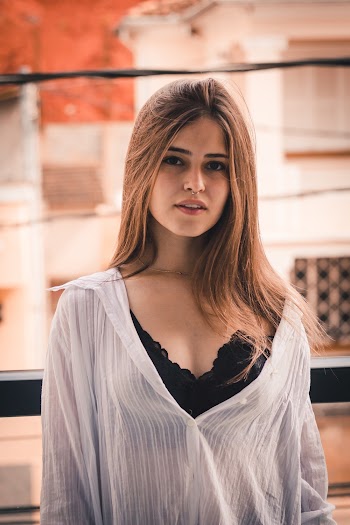 Woman in White Lace Top on Focus Photography