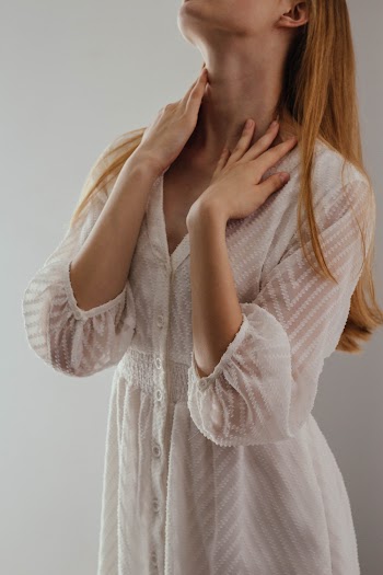 Woman in White Robe