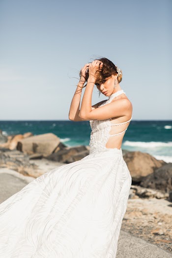 Woman In White Sleeveless Dress