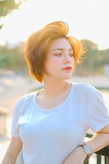 Woman In White T-shirt