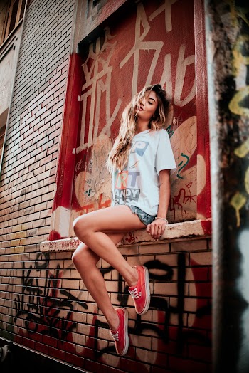 Woman In White T-shirt
