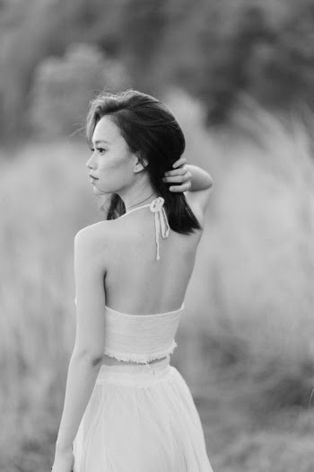 Woman in White Tube Dress · Free Stock Photo