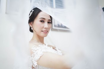 Woman in White Wedding Dress